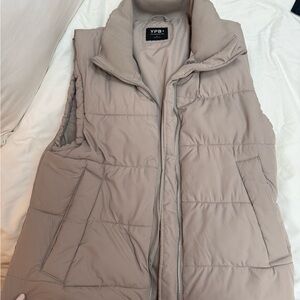 YPB Women's Beige Quilted Vest